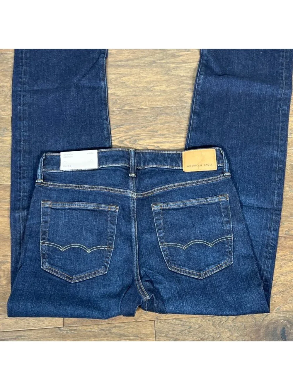 AMERICAN EAGLE Men's AirFlex+ Original Bootcut Jean Dark Indigo Wash 29Wx30L NWT